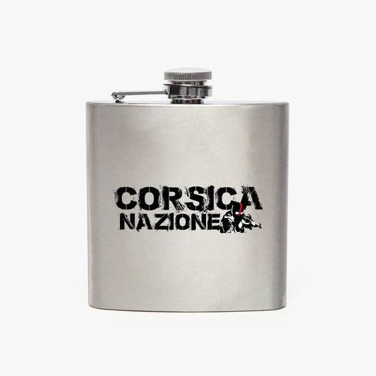 Flasque en acier inoxydable Corsica Nazione