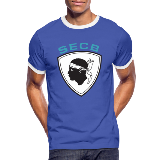 T-shirt SEC Bastia Tête de Maure - Ochju Ochju bleu/blanc / M SPOD SEC Bastia T-shirt SEC Bastia Tête de Maure