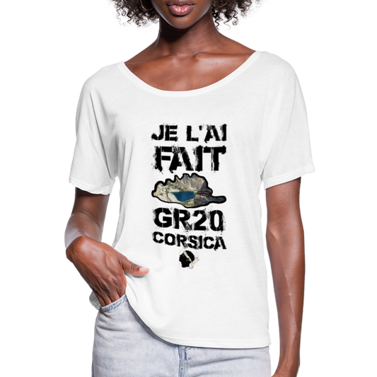 T-shirt manches chauve-souris GR20 Corsica - Ochju Ochju blanc / S SPOD T-shirt manches chauve-souris Femme Bella + Canvas T-shirt manches chauve-souris GR20 Corsica