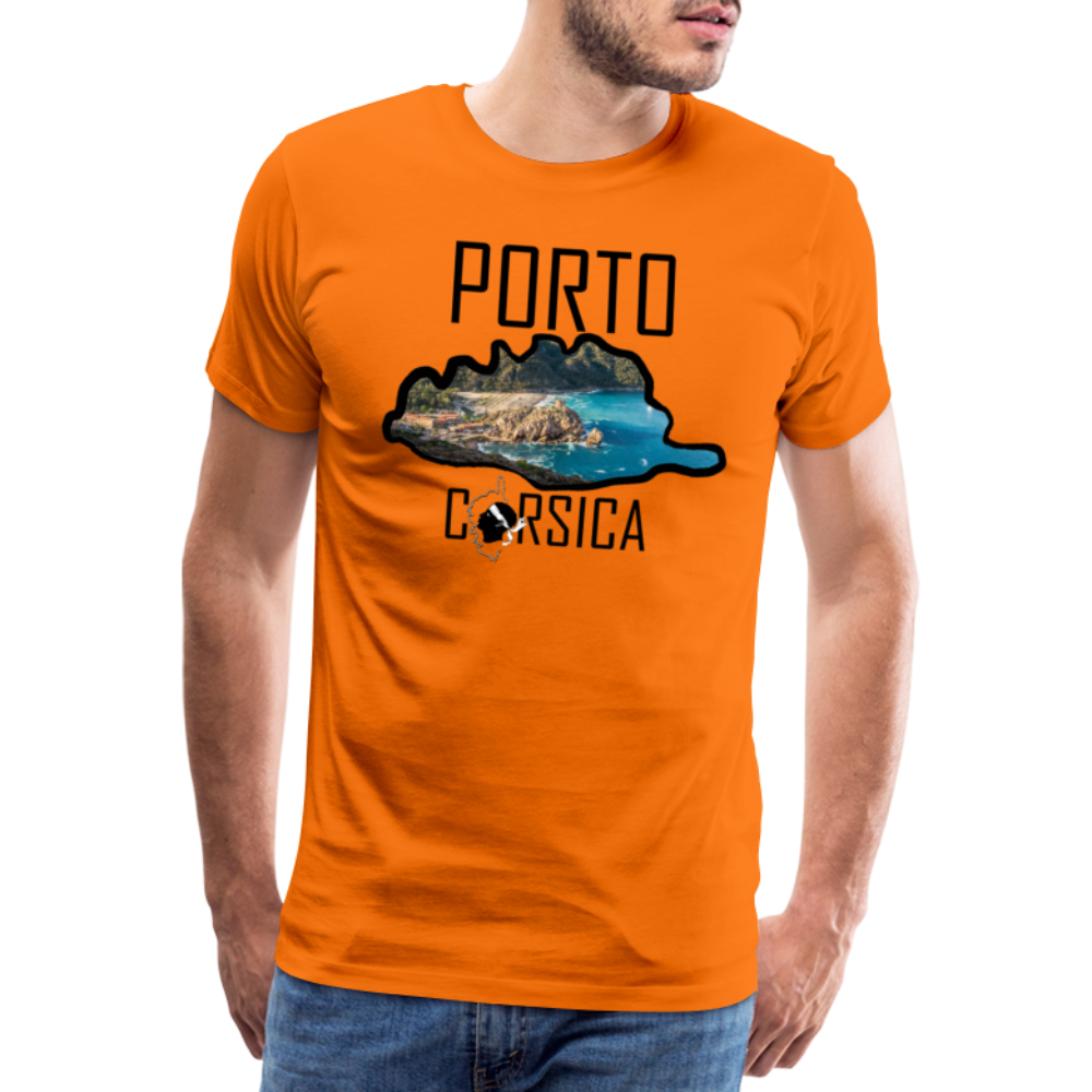 T-shirt Premium Homme Porto Corsica - Ochju Ochju orange / S SPOD T-shirt Premium Homme T-shirt Premium Homme Porto Corsica