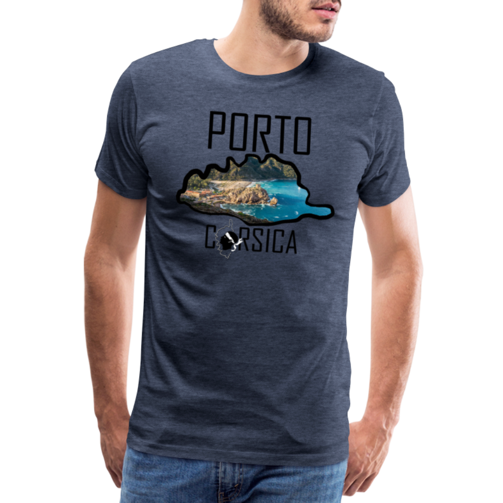 T-shirt Premium Homme Porto Corsica - Ochju Ochju bleu chiné / S SPOD T-shirt Premium Homme T-shirt Premium Homme Porto Corsica