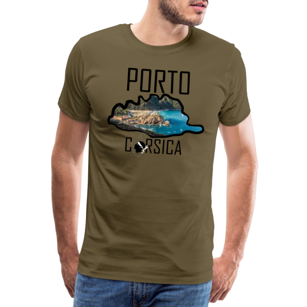 T-shirt Premium Homme Porto Corsica - Ochju Ochju kaki / S SPOD T-shirt Premium Homme T-shirt Premium Homme Porto Corsica