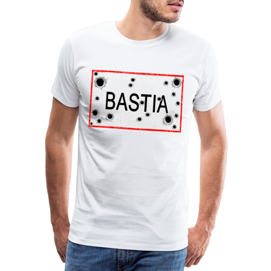 T-shirt Panneau Corse Bastia - Ochju Ochju blanc / S SPOD T-shirt Premium Homme T-shirt Panneau Corse Bastia