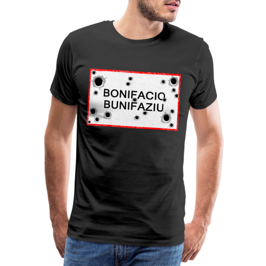 T-shirt Panneau Corse Bonifacio - Ochju Ochju noir / S SPOD T-shirt Premium Homme T-shirt Panneau Corse Bonifacio