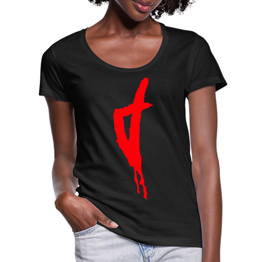 T-shirt col U Femme Corse Rouge - Ochju Ochju noir / S SPOD T-shirt col U Femme T-shirt col U Femme Corse Rouge
