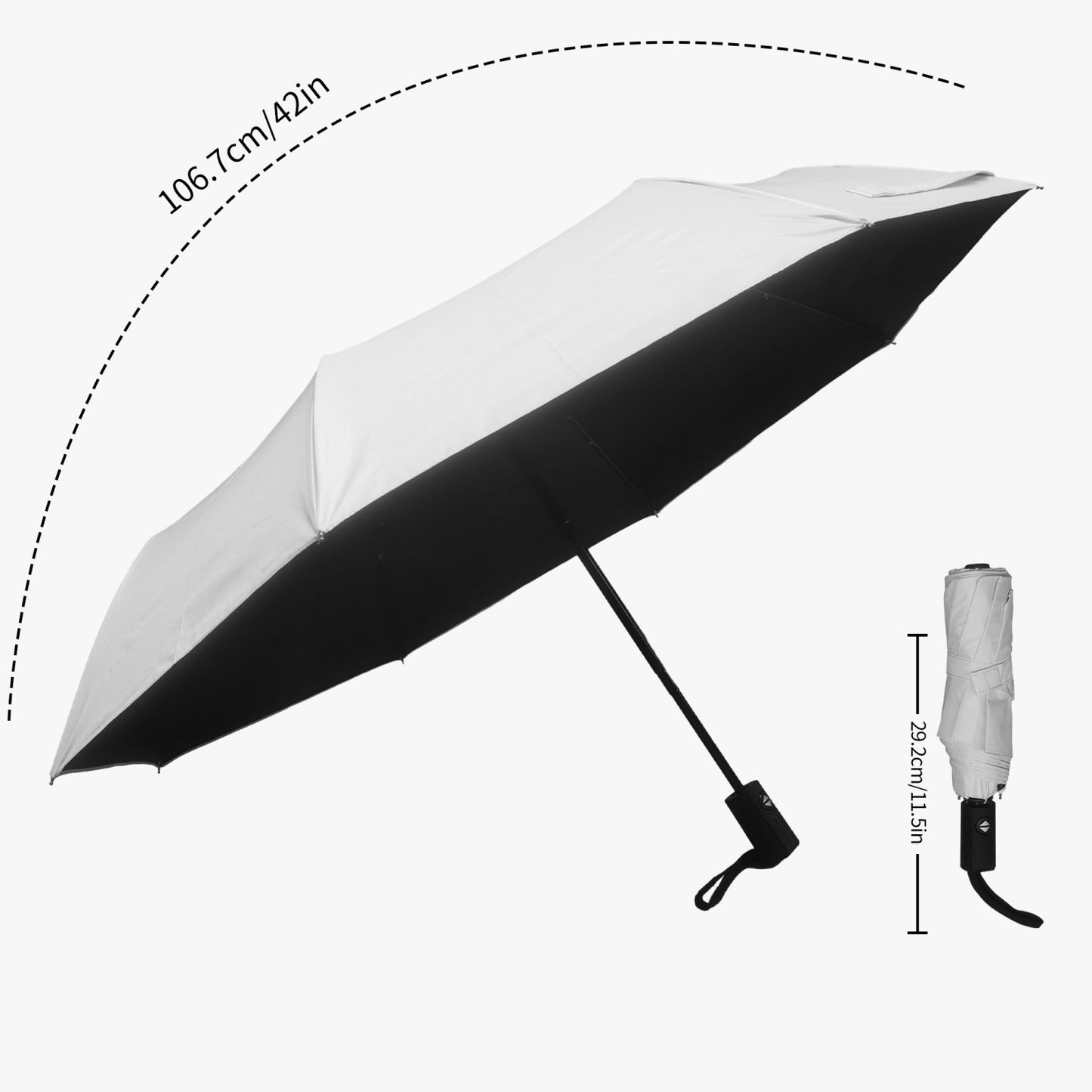 Parapluie automatique en vinyle Ribellu