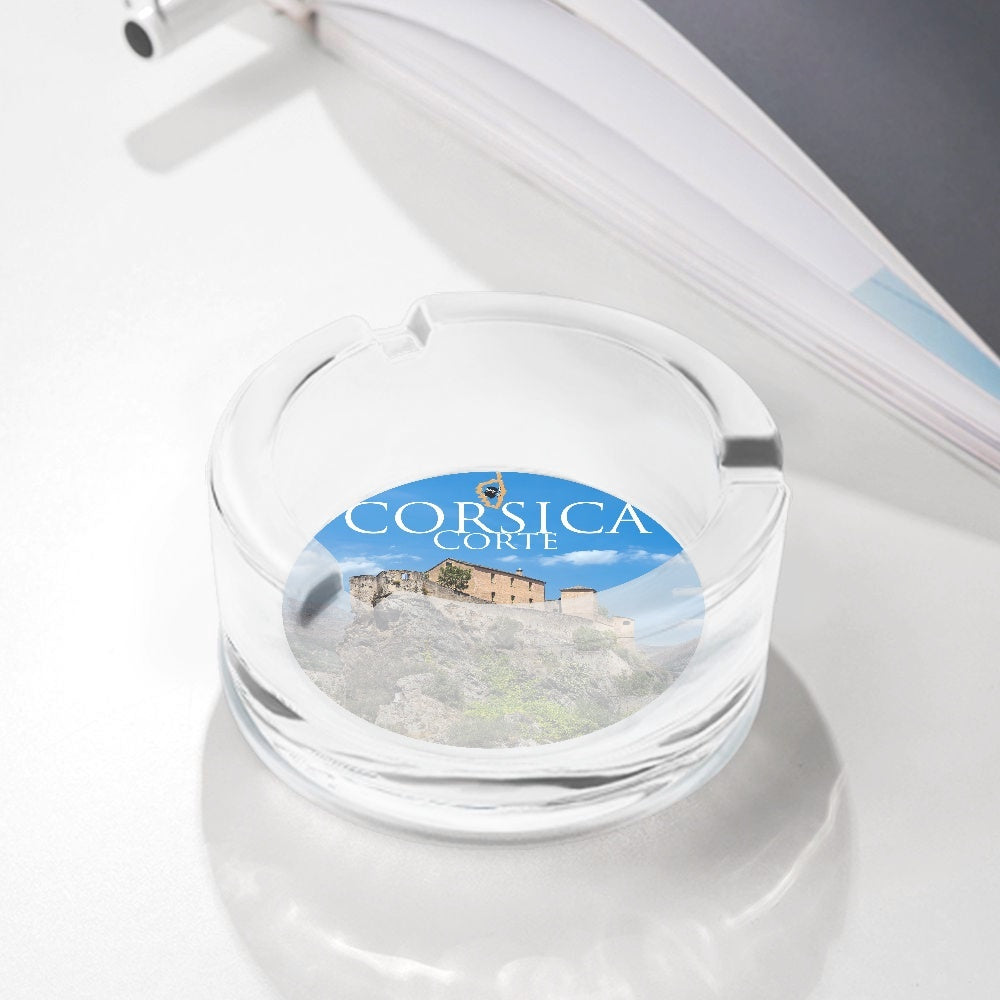 Cendrier en verre Corte Corsica