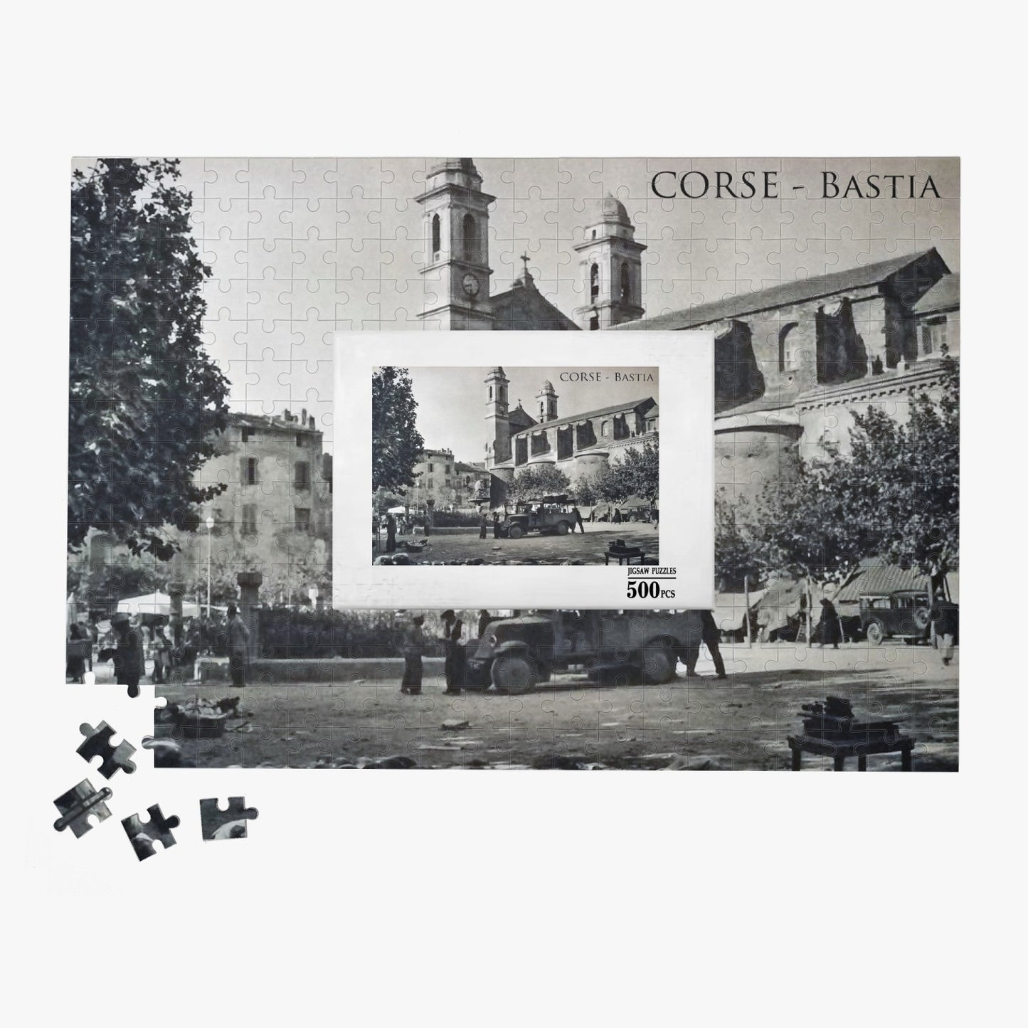 Puzzle (500 pièces) Bastia N&B