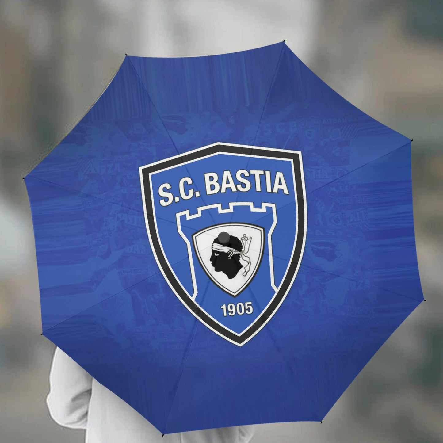 Parapluie automatique en vinyle SC Bastia