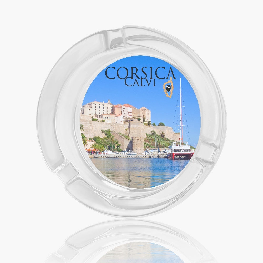 Cendrier en verre Calvi Corsica