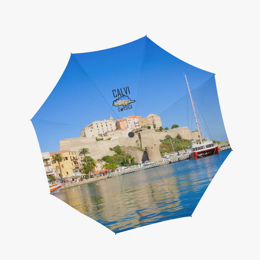 Parapluie automatique en vinyle Calvi Corsica