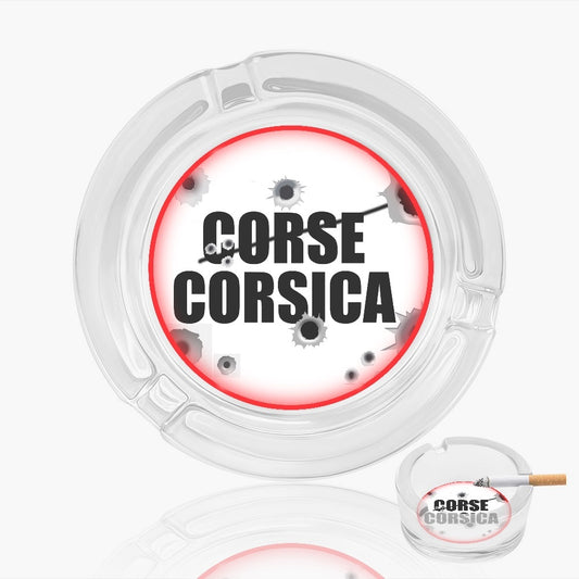 Cendrier en verre Corse/Corsica