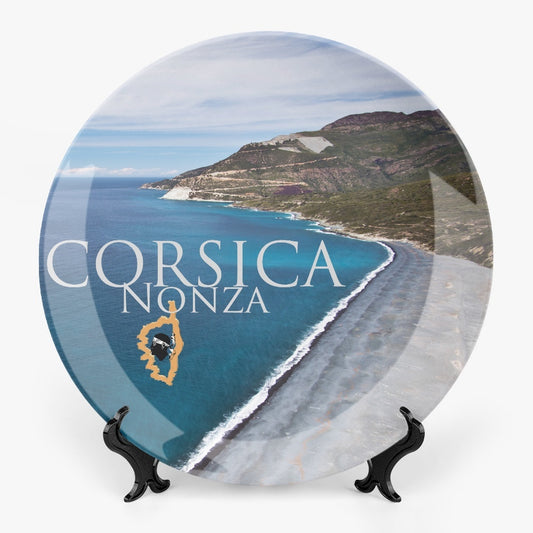 Assiettes déco porcelaine Nonza Corsica