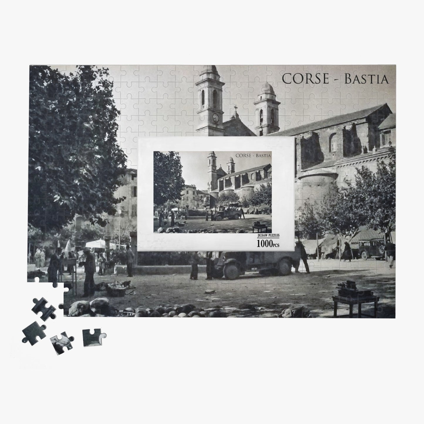 Puzzle (1000 pièces) Bastia N&B