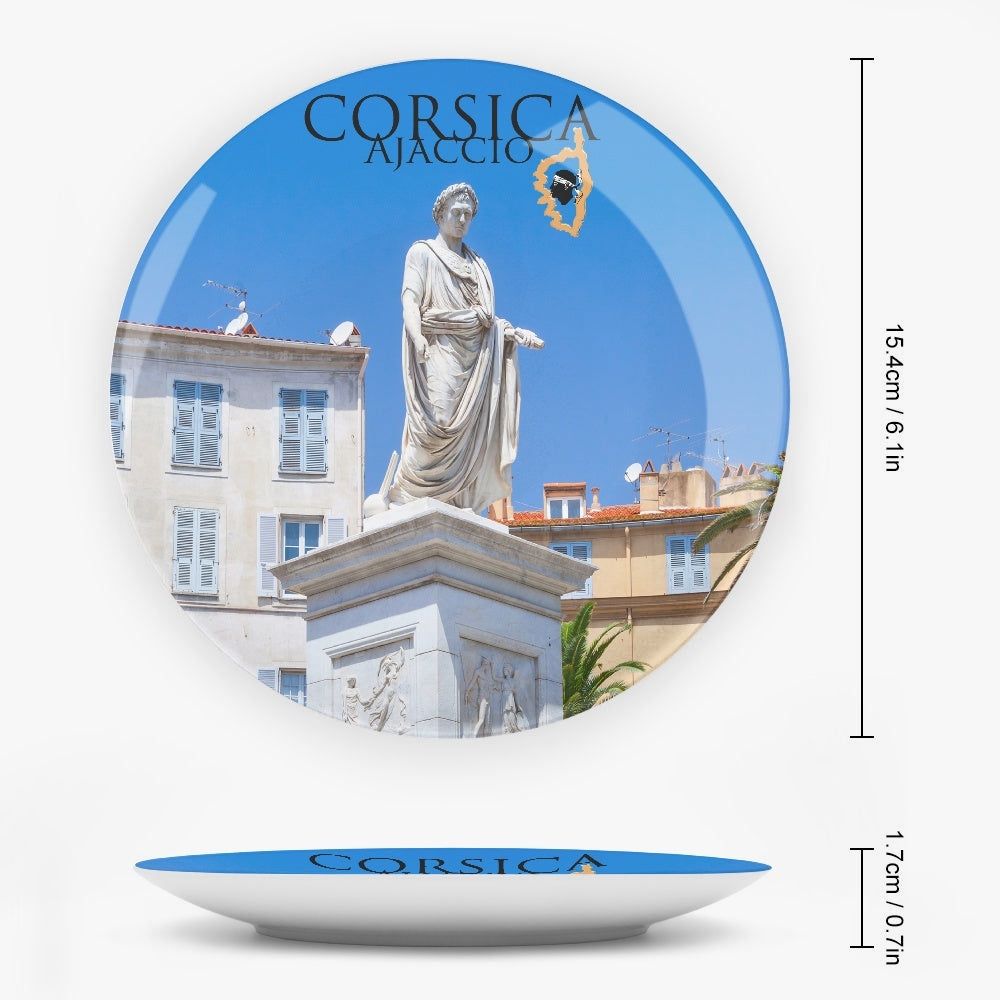 Assiettes déco porcelaine Ajaccio Corsica