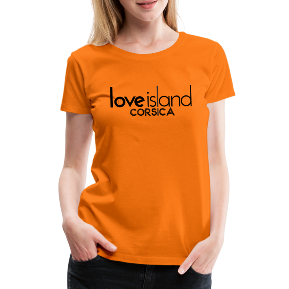 T-shirt Premium Femme Love Island Corsica - orange