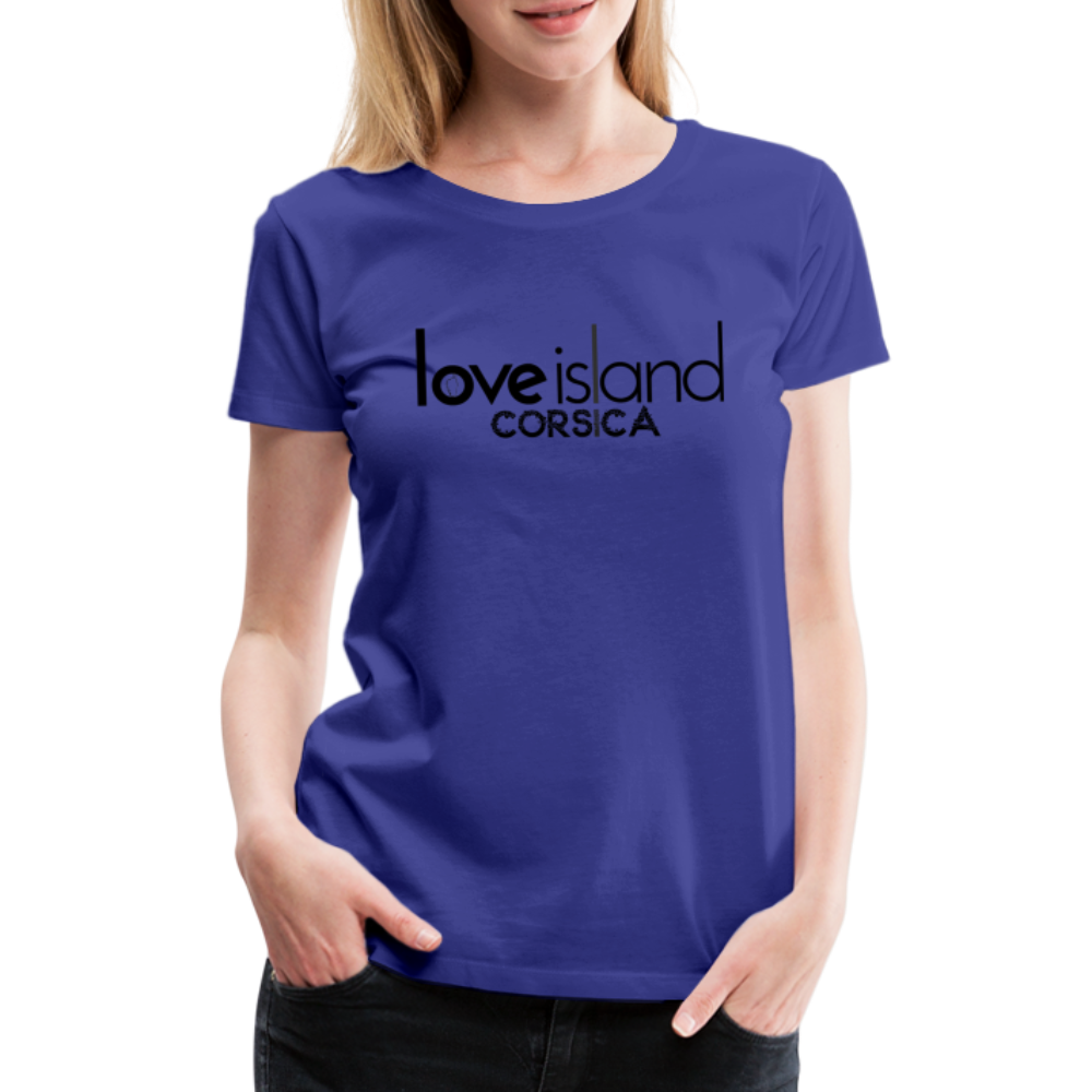 T-shirt Premium Femme Love Island Corsica - bleu roi