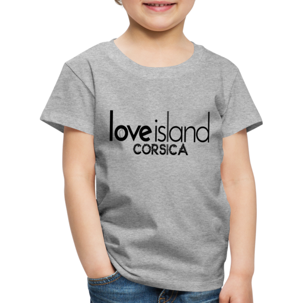 T-shirt Premium Enfant Love Island Corsica - gris chiné