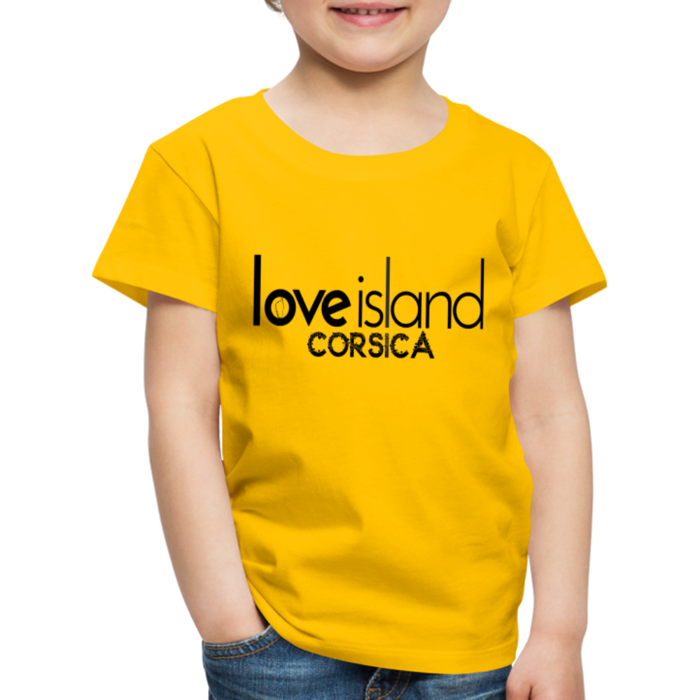 T-shirt Premium Enfant Love Island Corsica - jaune soleil