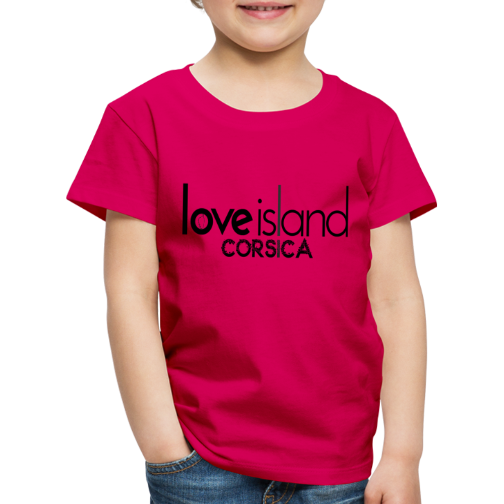 T-shirt Premium Enfant Love Island Corsica - rubis