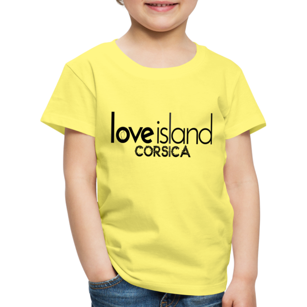 T-shirt Premium Enfant Love Island Corsica - jaune