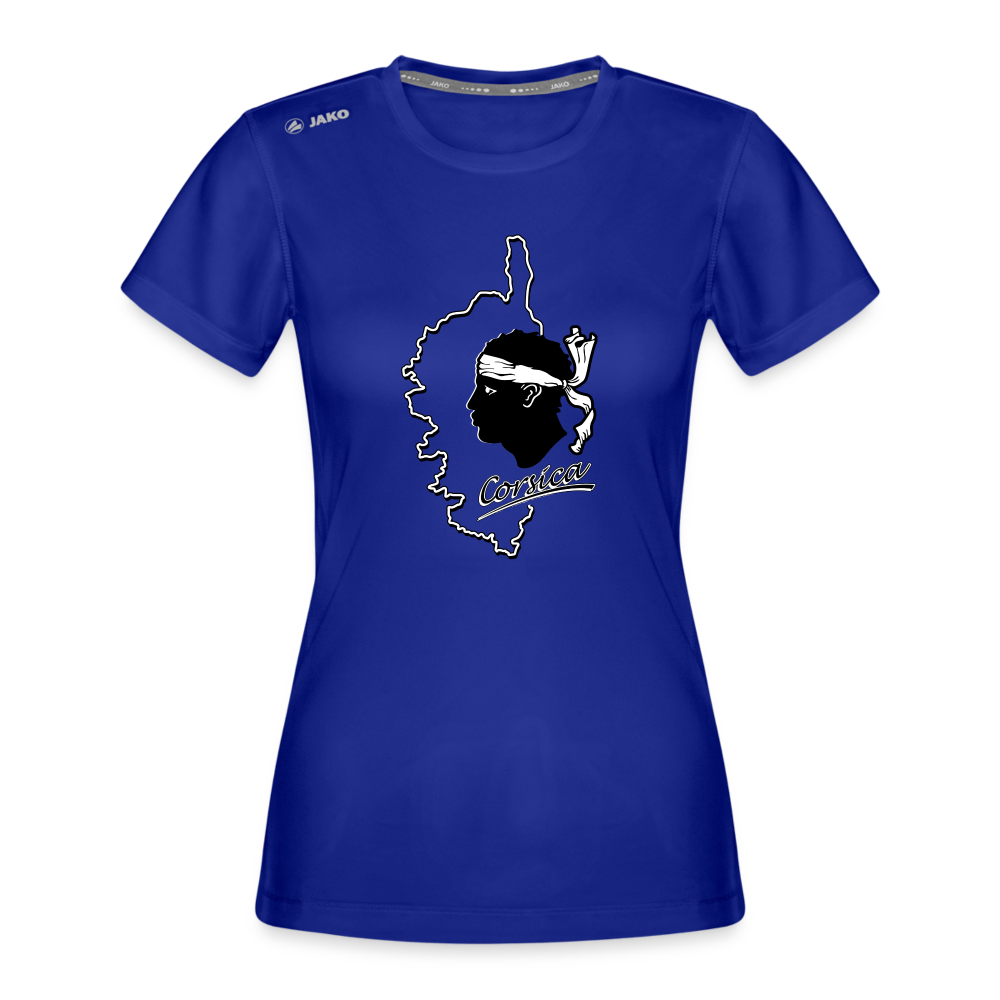 T-shirt Run 2.0 JAKO Femme Corse & Tête de Maure - bleu royal