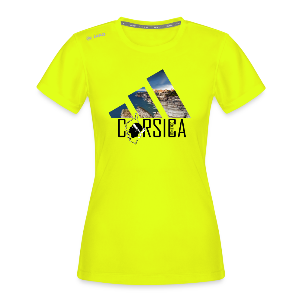 T-shirt Run 2.0 JAKO Femme Bonifacio - jaune néon