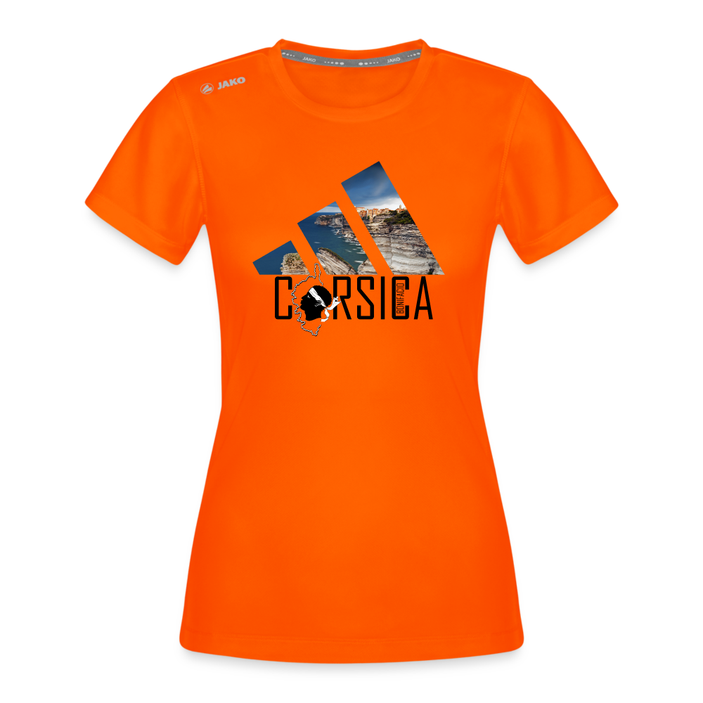 T-shirt Run 2.0 JAKO Femme Bonifacio - orange néon