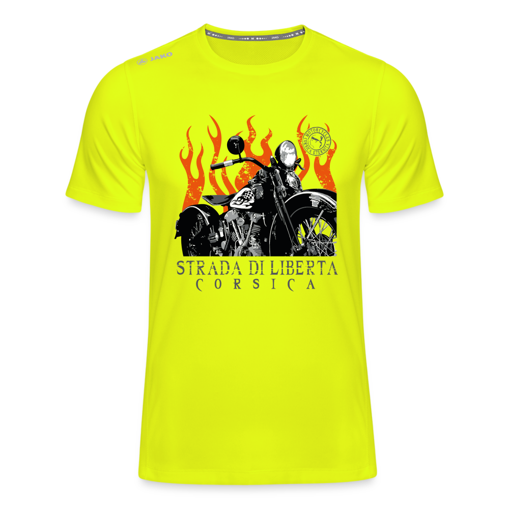 T-shirt Run 2.0 JAKO Homme Strada di Libertà - jaune néon