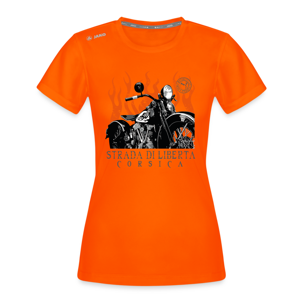 T-shirt Run 2.0 JAKO Femme Strada di Libertà - orange néon