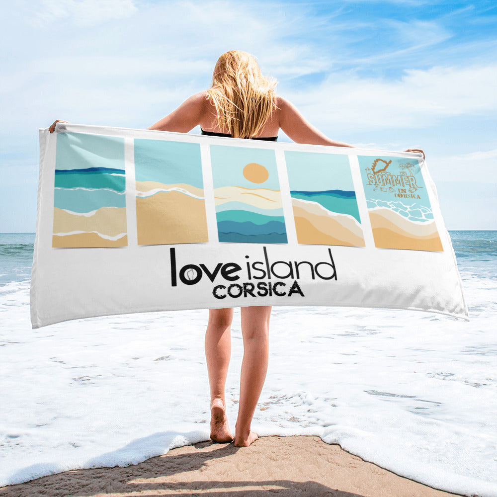 Serviette de Plage Love Island Corsica