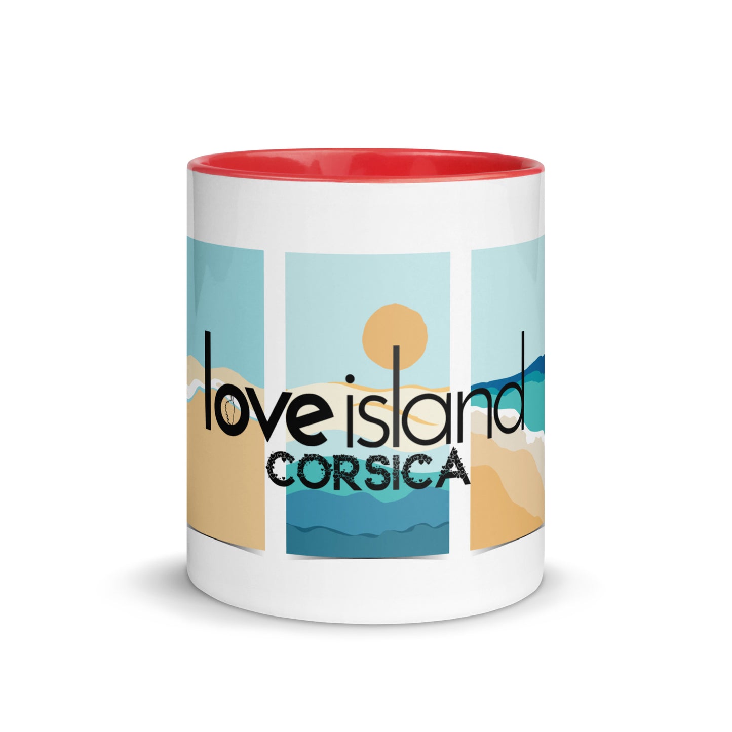 Mug à Intérieur Coloré Love Island Corsica