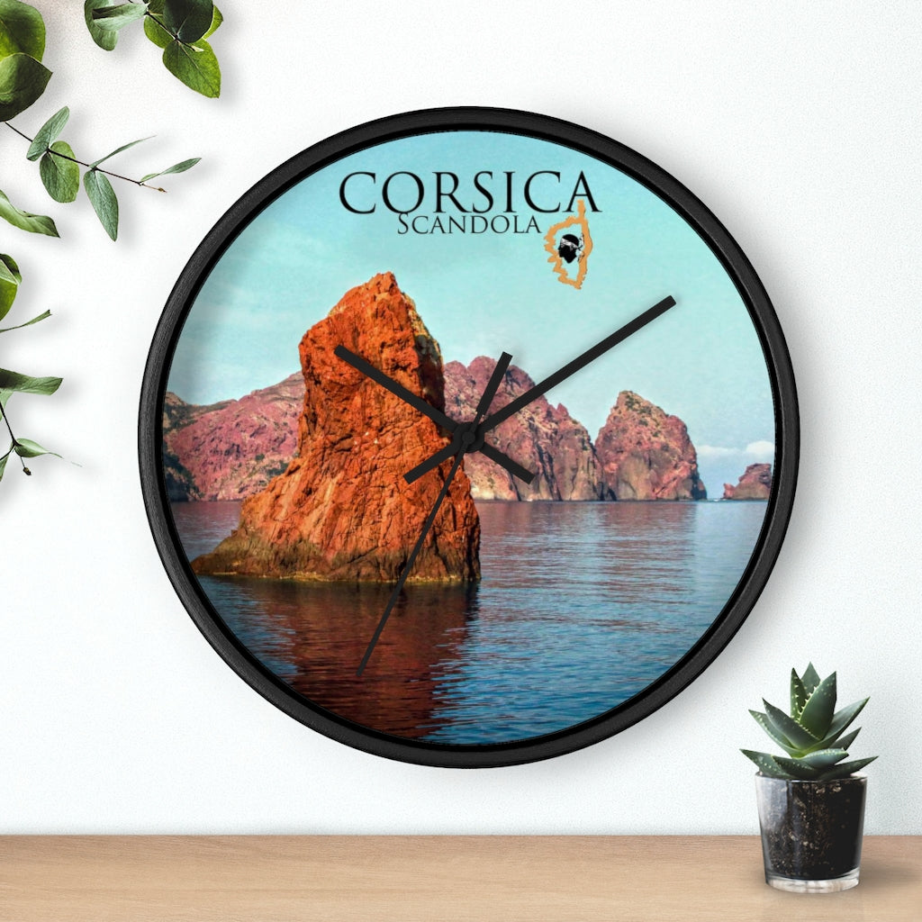horloge Scandola Corsica - Ochju Ochju Printify Home Decor horloge Scandola Corsica
