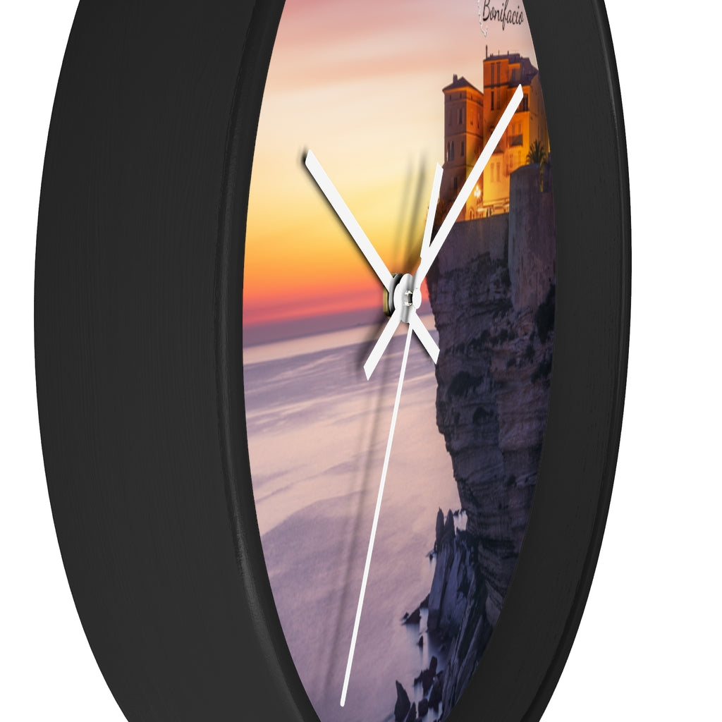 horloge Bonifacio Corsica - Ochju Ochju Printify Home Decor horloge Bonifacio Corsica