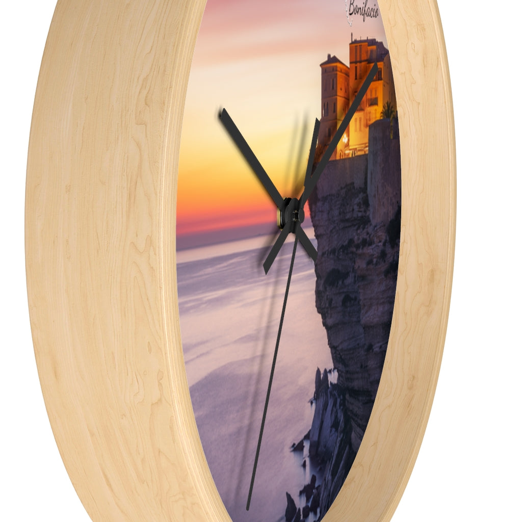 horloge Bonifacio Corsica - Ochju Ochju Printify Home Decor horloge Bonifacio Corsica