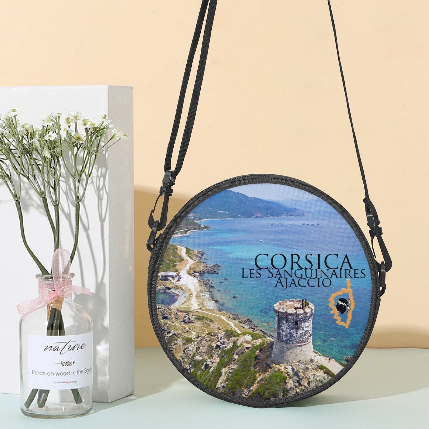 Sac cartable rond Corsica Les Saguinaires