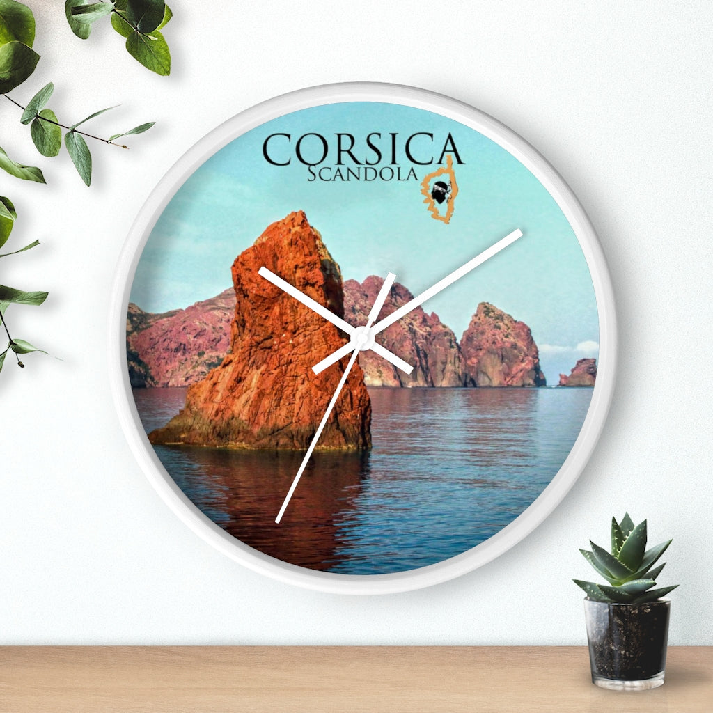horloge Scandola Corsica - Ochju Ochju Printify Home Decor horloge Scandola Corsica