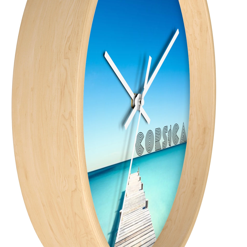 horloge murale Corsica - Ochju Ochju Printify Home Decor horloge murale Corsica