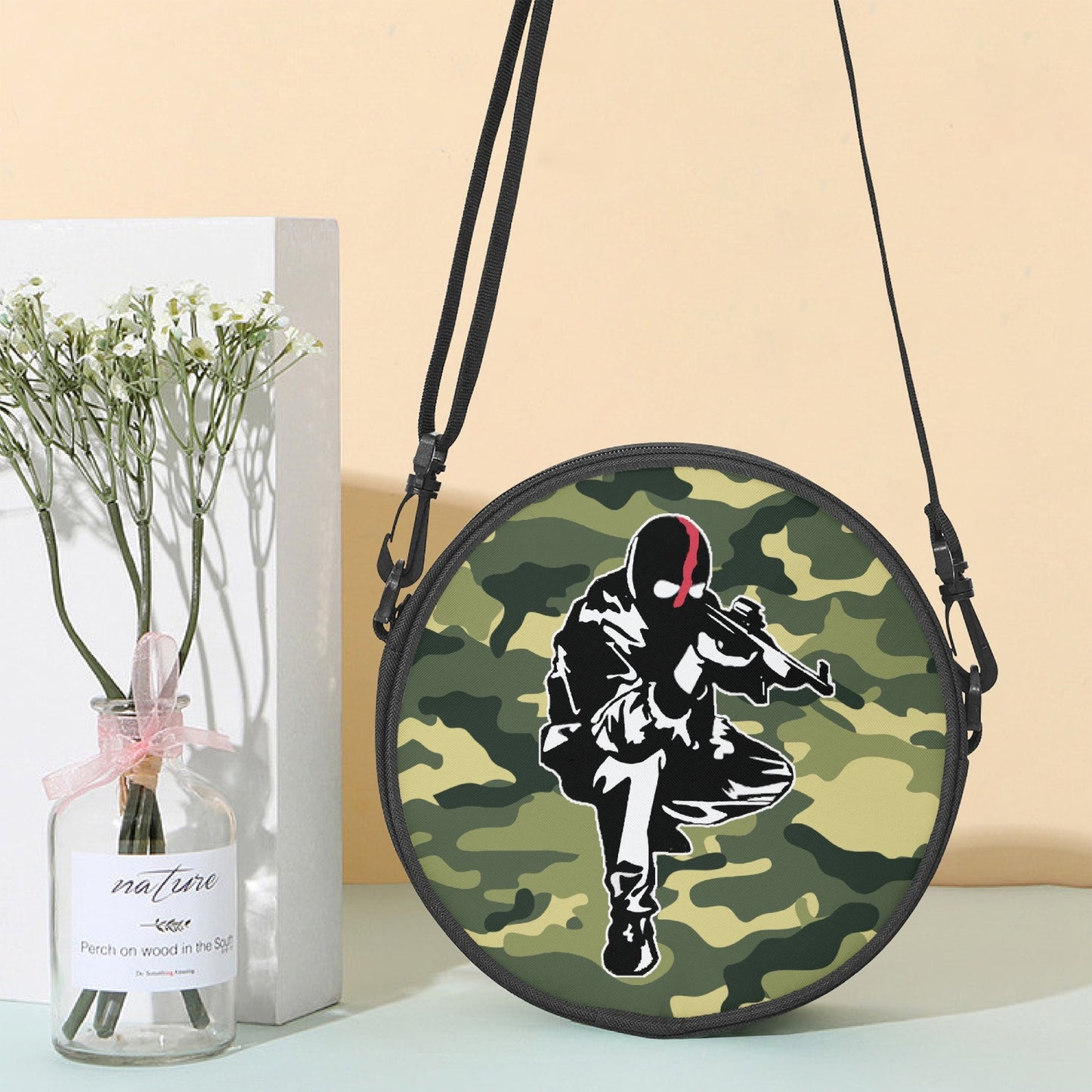 Sac cartable rond Ribellu Camouflage