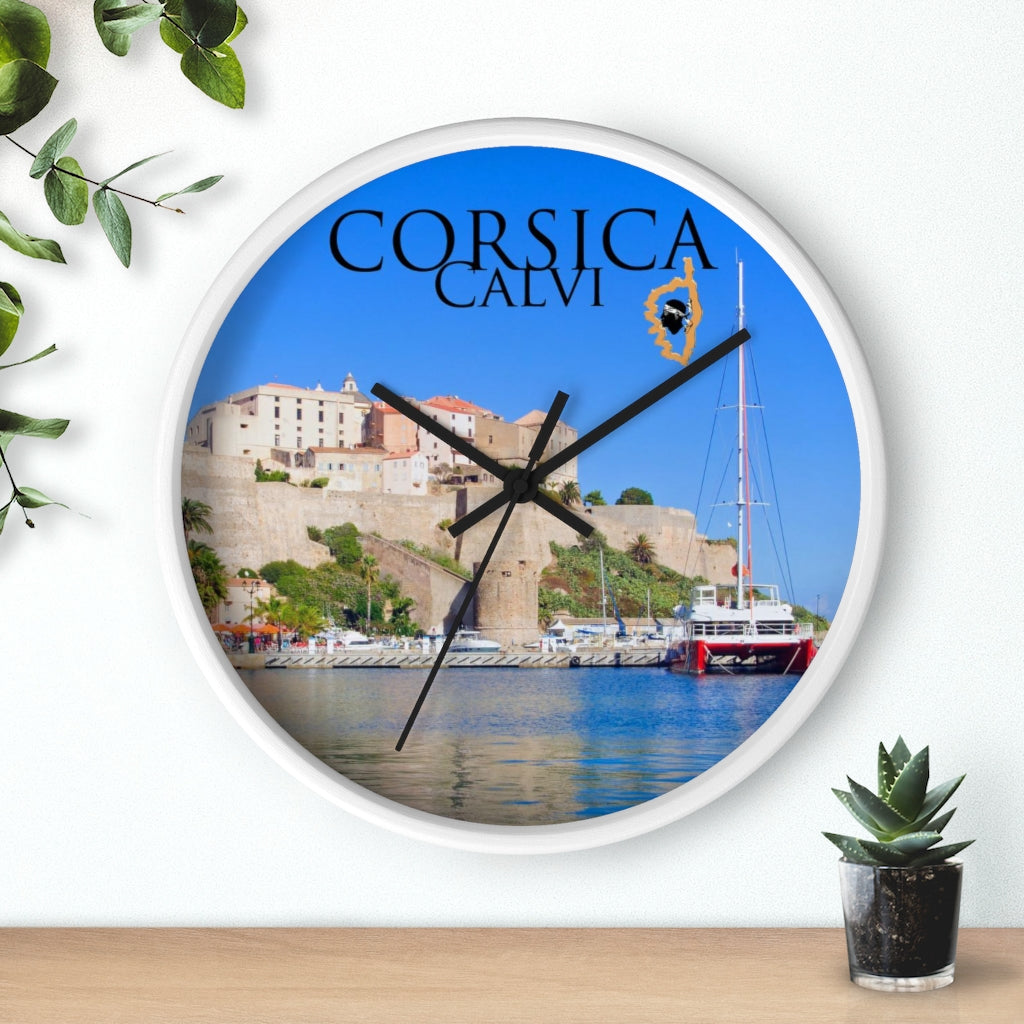 horloge Corsica Calvi - Ochju Ochju Printify Home Decor horloge Corsica Calvi