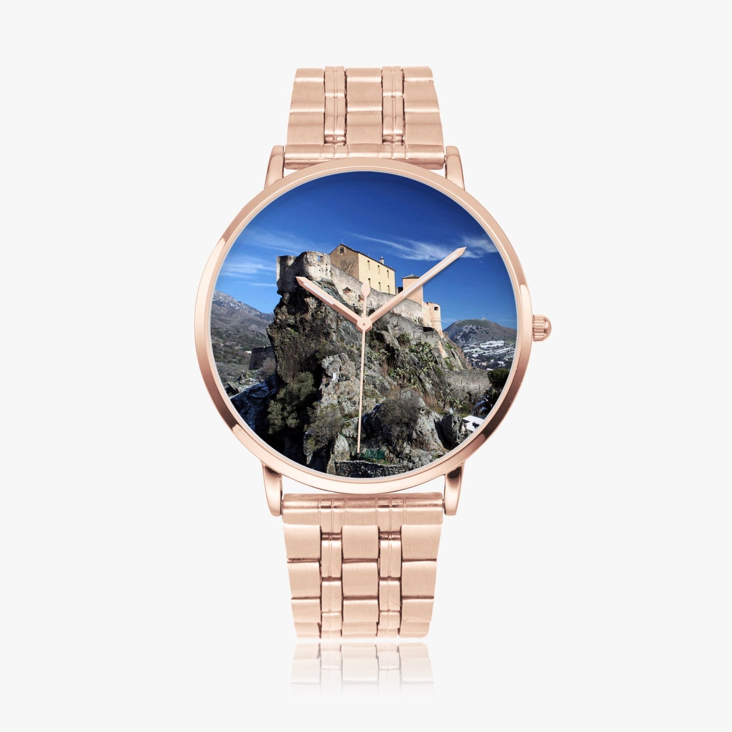 Montre à quartz avec bracelet en acier Corte