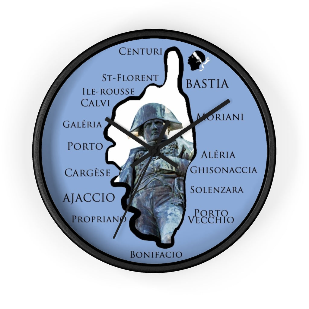 horloge murale Napoléon Corsica - Ochju Ochju Black / Black / 10" Printify Home Decor horloge murale Napoléon Corsica