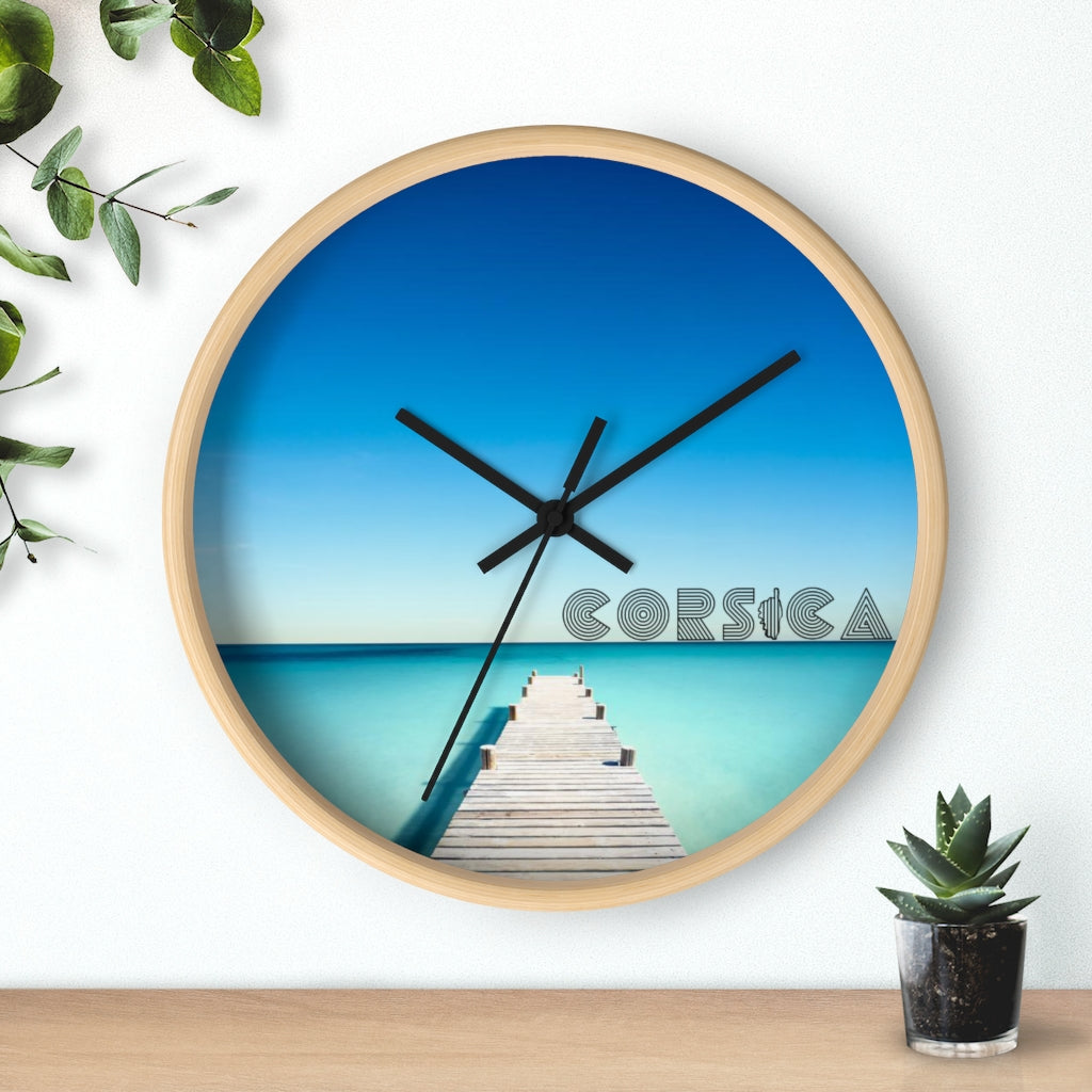 horloge murale Corsica - Ochju Ochju Printify Home Decor horloge murale Corsica