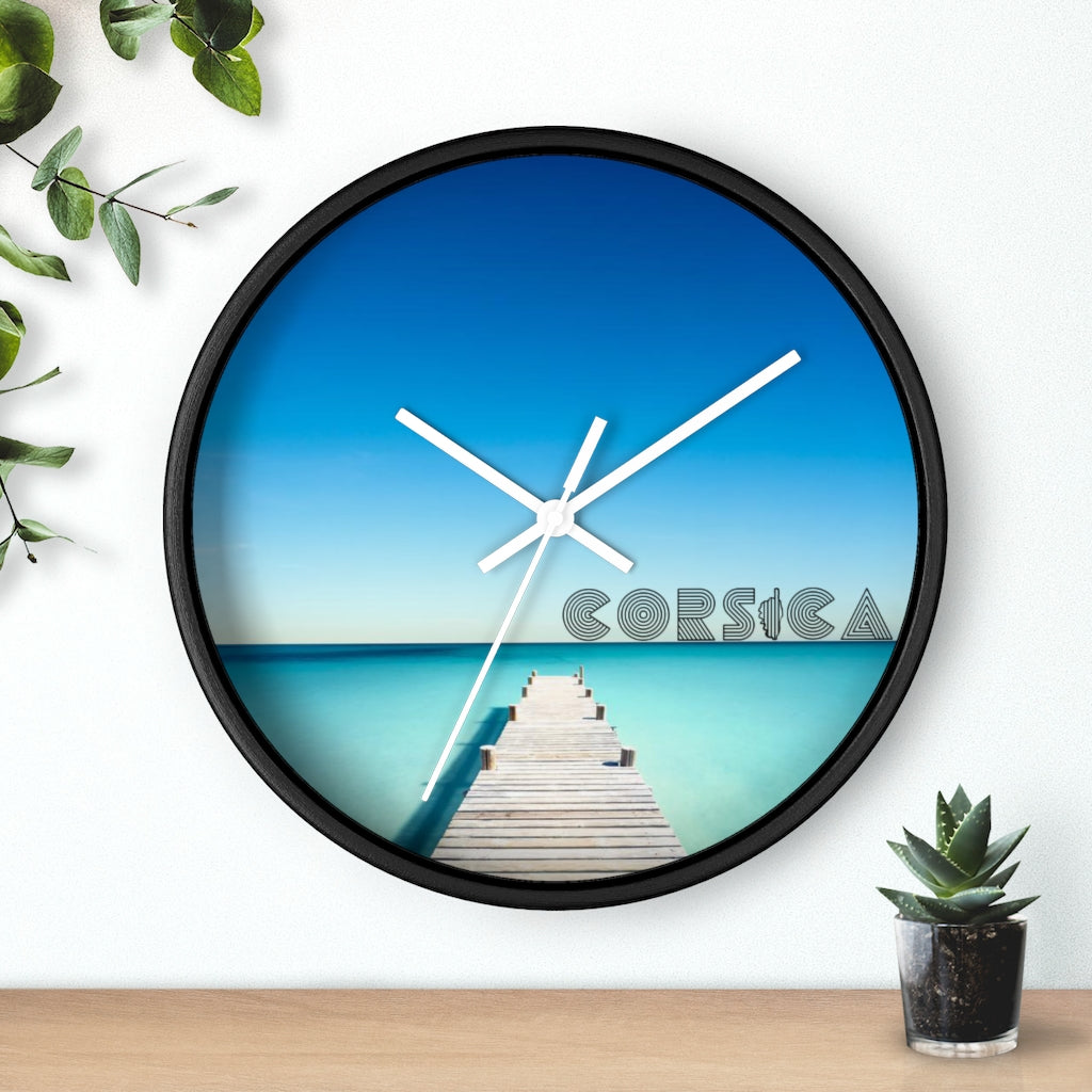 horloge murale Corsica - Ochju Ochju Printify Home Decor horloge murale Corsica