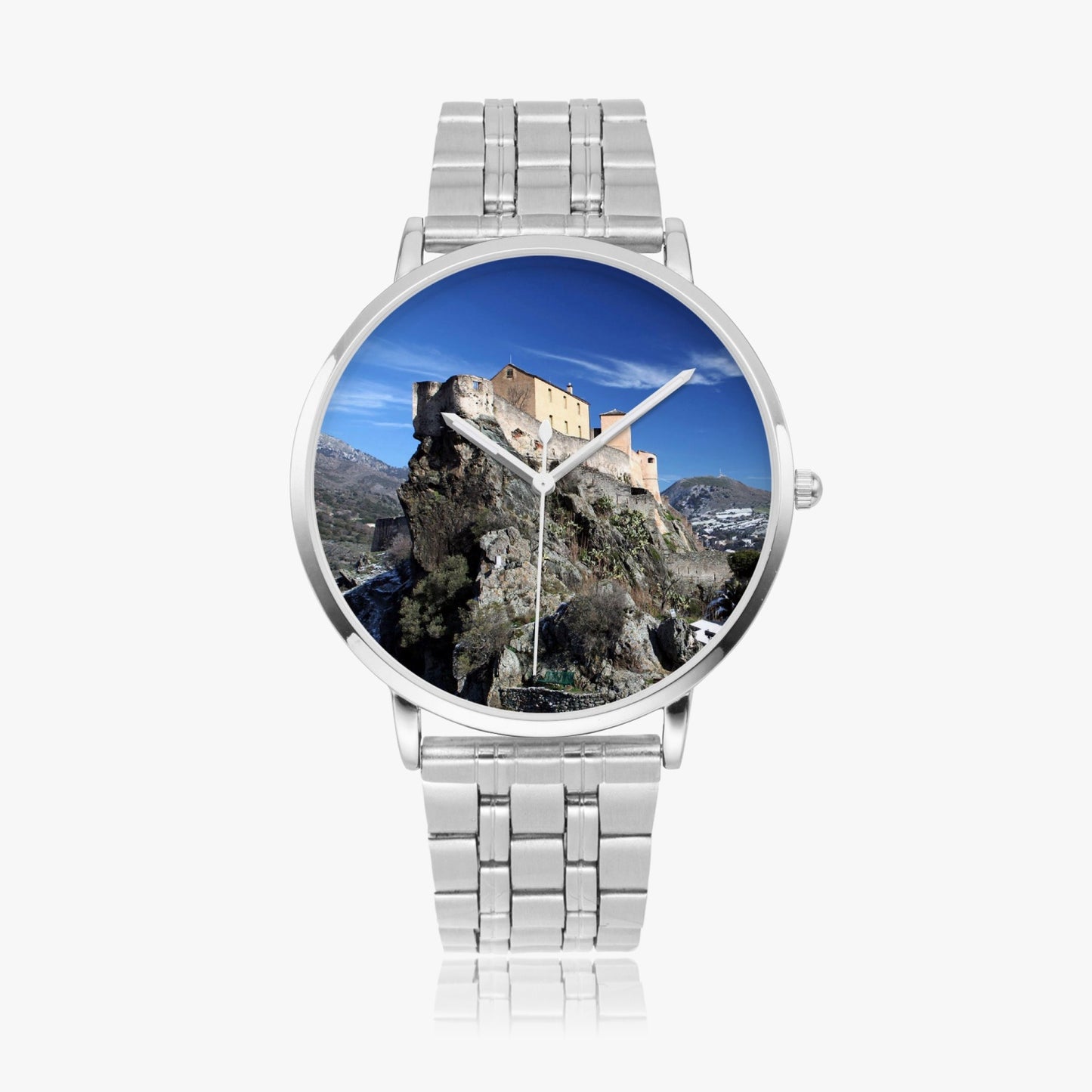 Montre à quartz avec bracelet en acier Corte