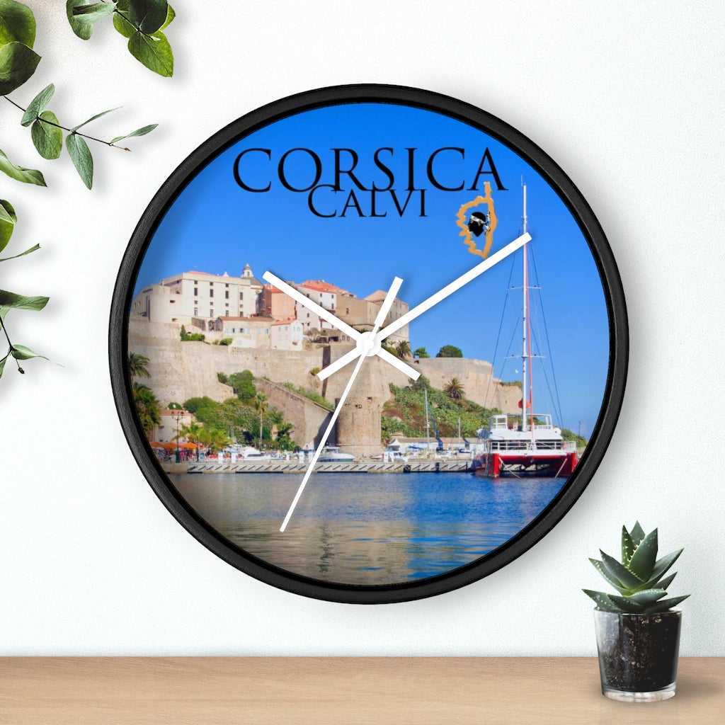 horloge Corsica Calvi - Ochju Ochju Printify Home Decor horloge Corsica Calvi