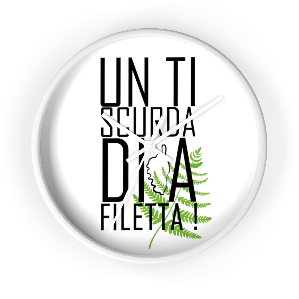 horloge murale A Filetta ! - Ochju Ochju White / White / 10" Printify Home Decor horloge murale A Filetta !