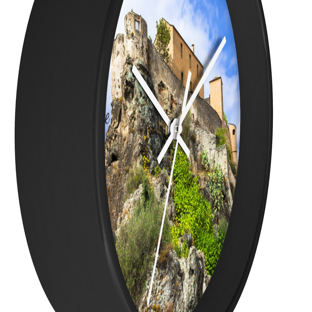 horloge murale Corte Corsica - Ochju Ochju Printify Home Decor horloge murale Corte Corsica