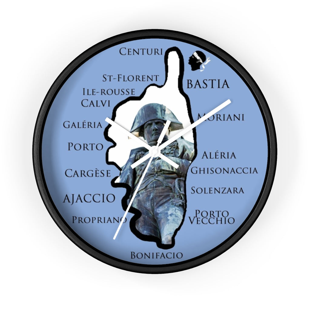 horloge murale Napoléon Corsica - Ochju Ochju Black / White / 10" Printify Home Decor horloge murale Napoléon Corsica