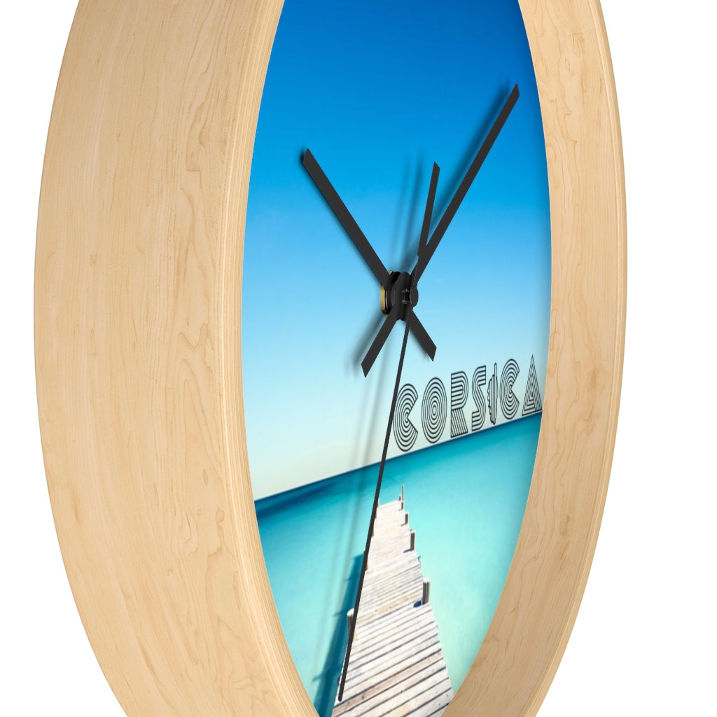 horloge murale Corsica - Ochju Ochju Printify Home Decor horloge murale Corsica